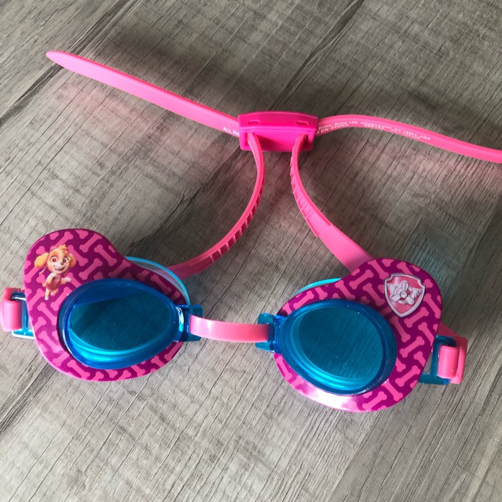 Pink and Blue Paw Patrol Swim Goggles